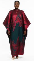 African Queen Baroque Kaftan Maxi Dress - Front model view